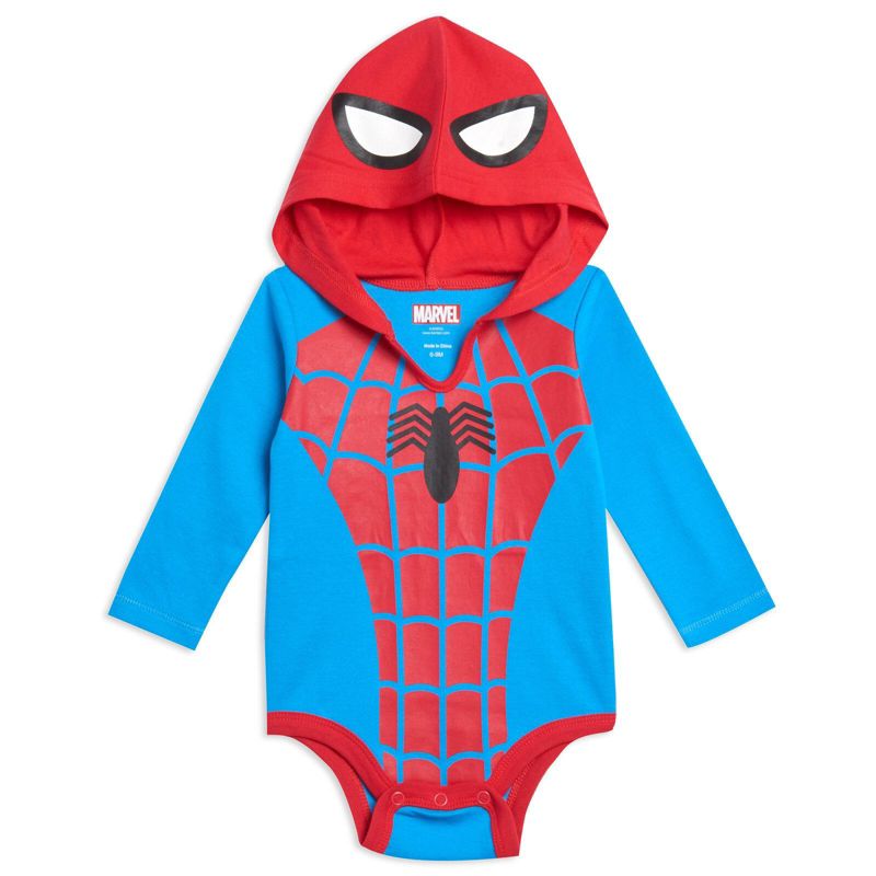 Baby Boys Hulk Captain America Spider-Man 3 Pack Cosplay Bodysuits