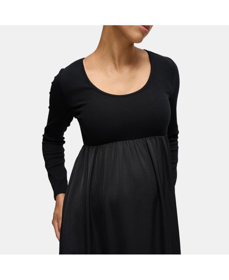 Maternity Ingrid + Isabel Mix Media Midi Dress