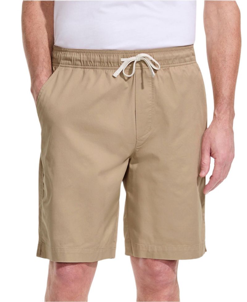 Men's 9" Lightweight Twill Pull On Deck Short