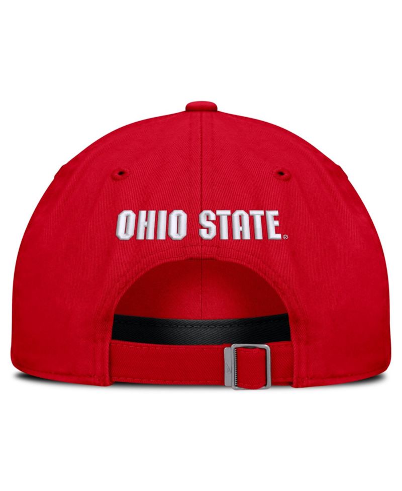 Men's and Women's Scarlet Ohio State Buckeyes 2026 Sideline Club Adjustable Hat