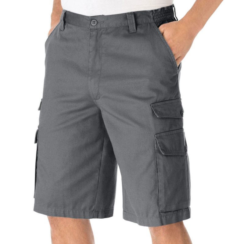 Men's 12 inch Side Elastic Cargo Shorts