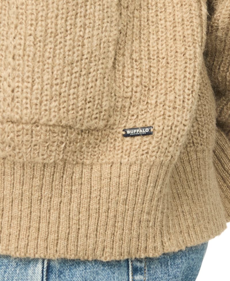 Men's Walex V-Neck Patch Pocket Brushed-Knit Cardigan