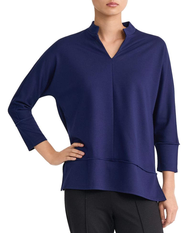 Petite Johnny Collar Top