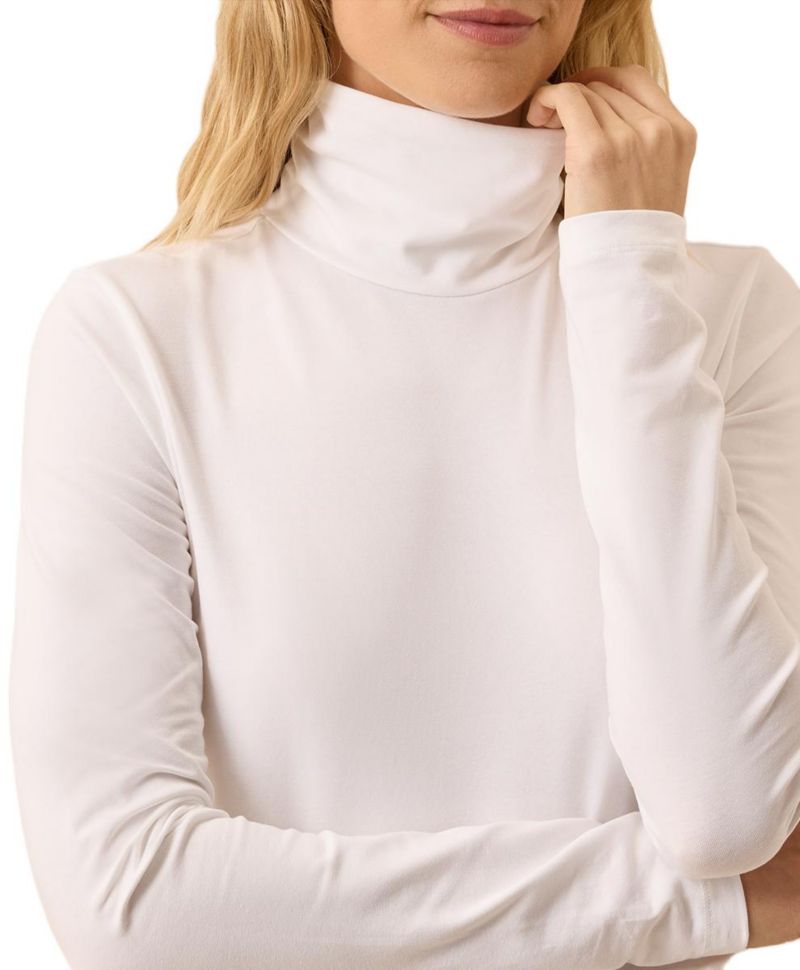 Women's Luxe Stretch Jersey Slim Turtleneck