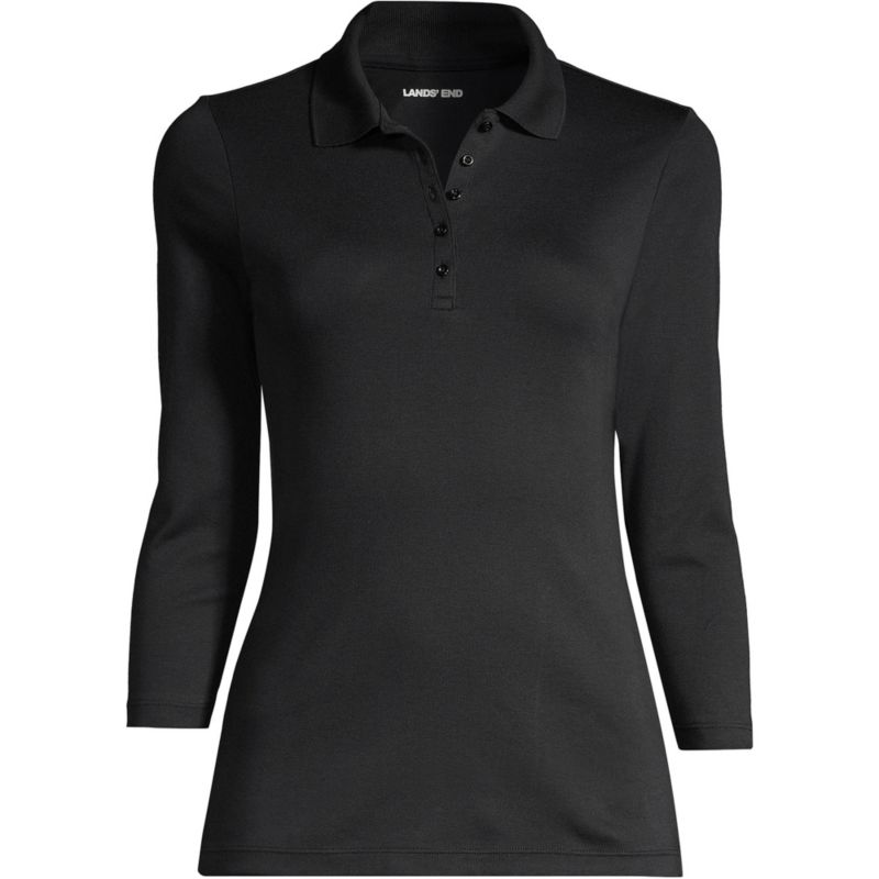 Women's 3/4 Sleeve Supima Cotton Polo Shirt