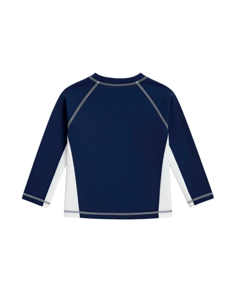Baby Boys' Long-Sleeve Rashguard, Swim Trunks and Sun Hat, 3-Piece Set