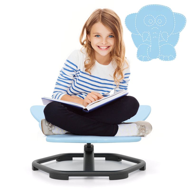 Kids Sensory Swivel Chair with Non-Slip Metal Base