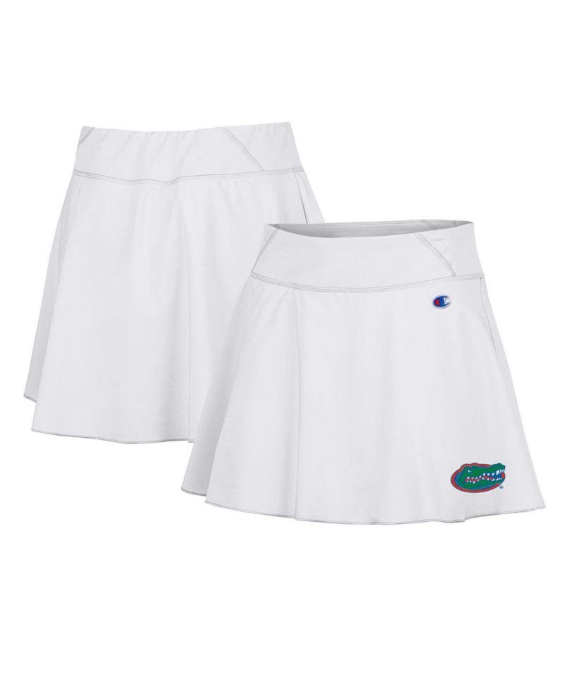 Women's White Florida Gators Tailgate Soft Touch Skirt