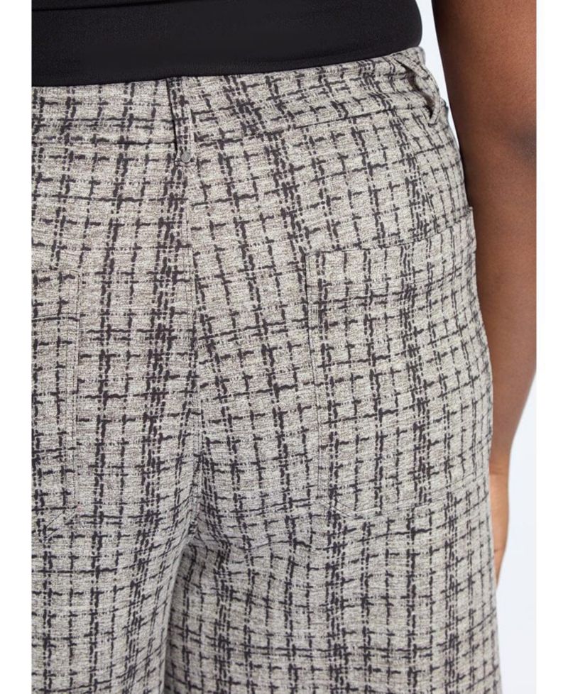 Plus Size Erin High-Waist Wide-Leg Cropped Pants