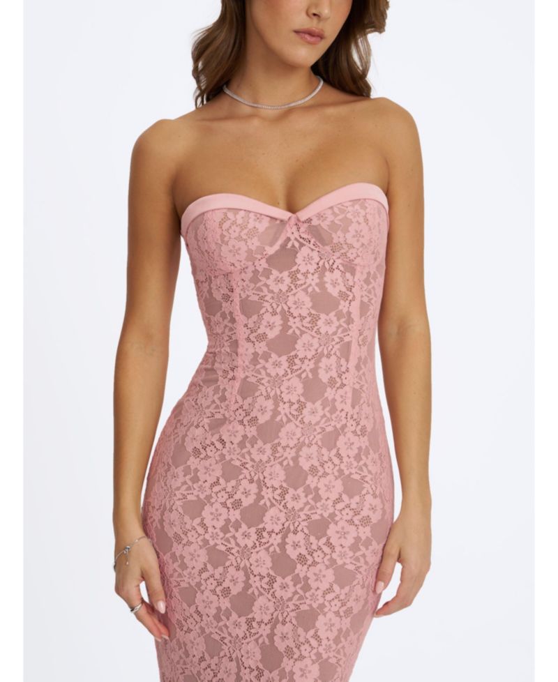 Women's Rosalyn Sweetheart Sleeveless Mermaid Lace Dress