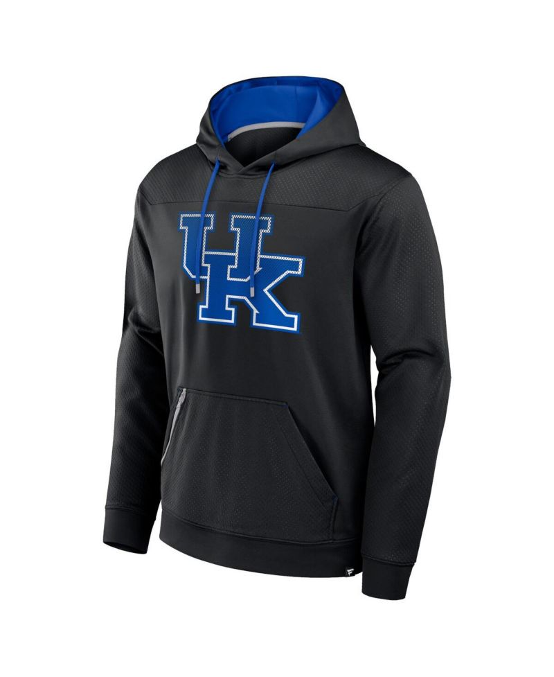 Men's Black Kentucky Wildcats Defender Dot Faded Primary Pullover Hoodie
