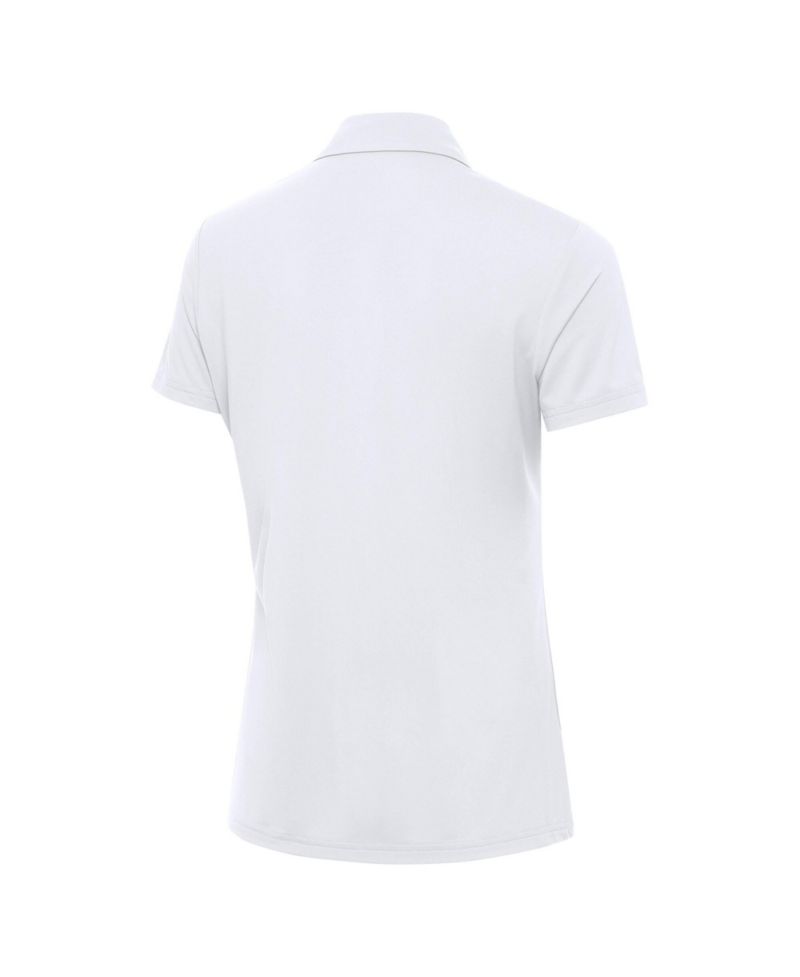 Women's White New York Yankees Independence Day Patriotic Logo Era Polo