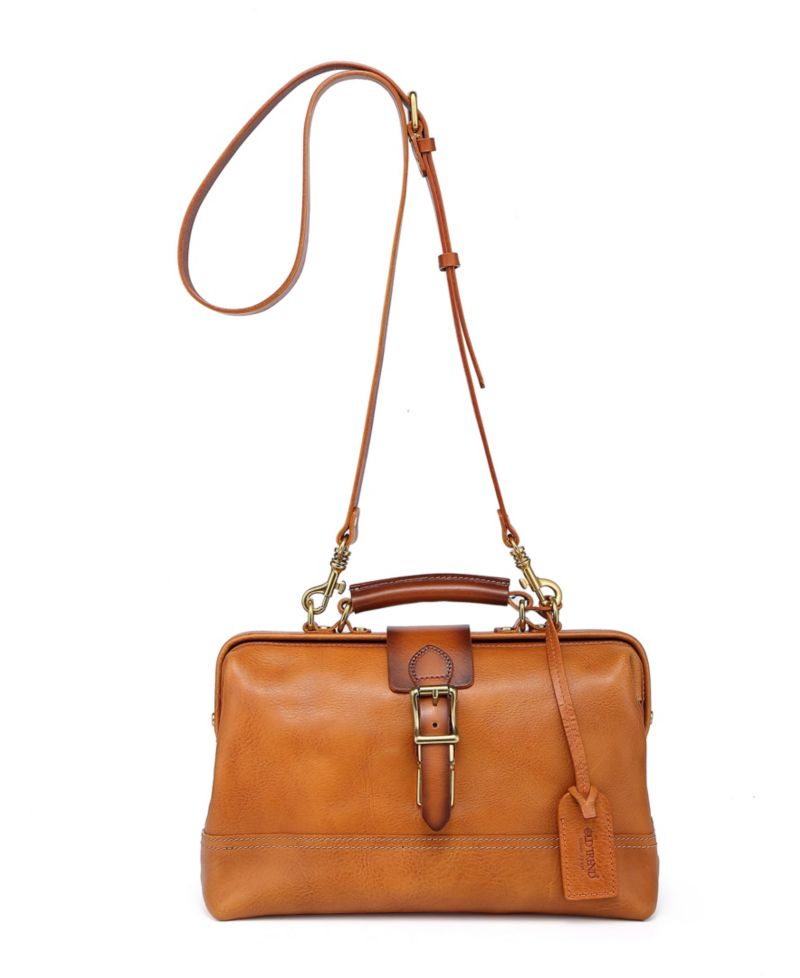 Doctor Small Leather Crossbody Satchel Bag