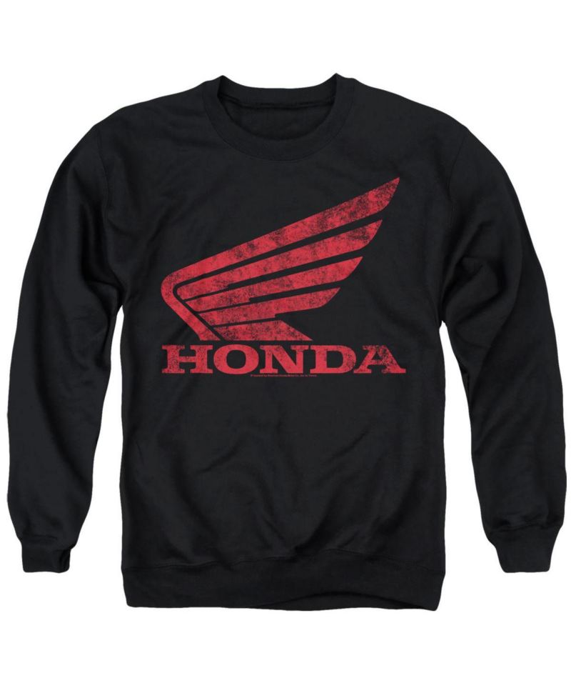 Men's Distressed Power sports Wing Crewneck Sweatshirt