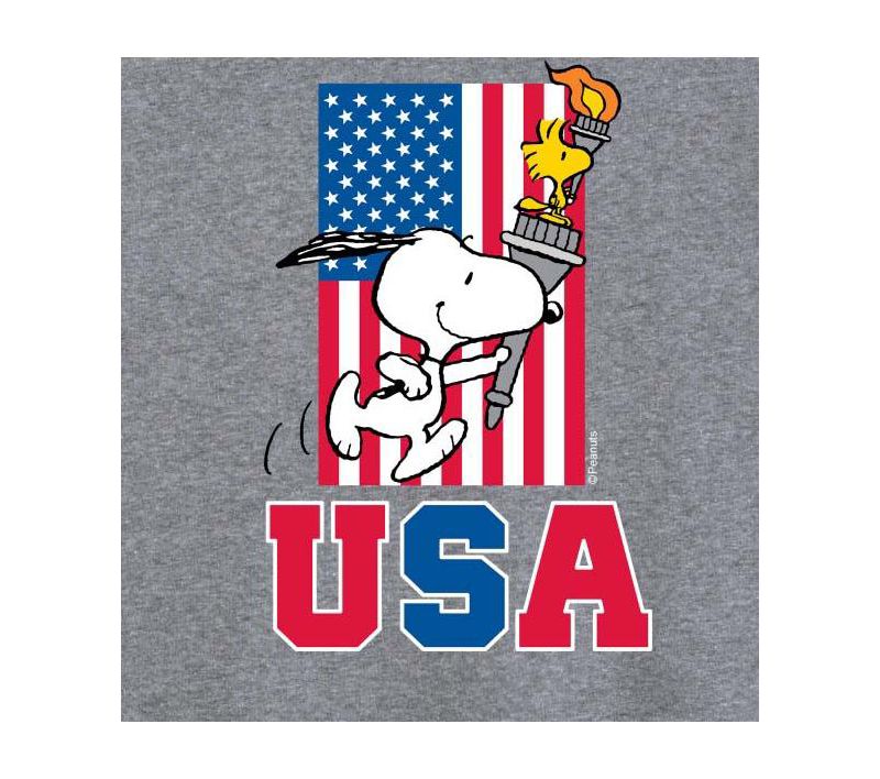 USA Torch Plus Size Graphic T-Shirt