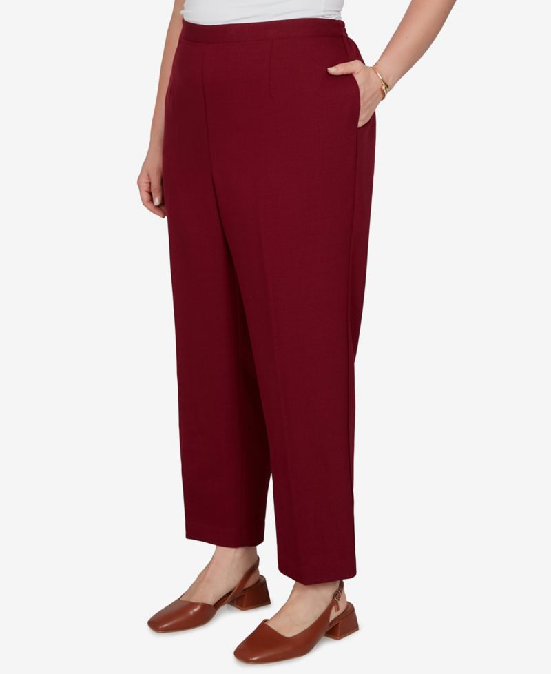 Plus Size Union Square Textured Short-Length Pull-On Pants
