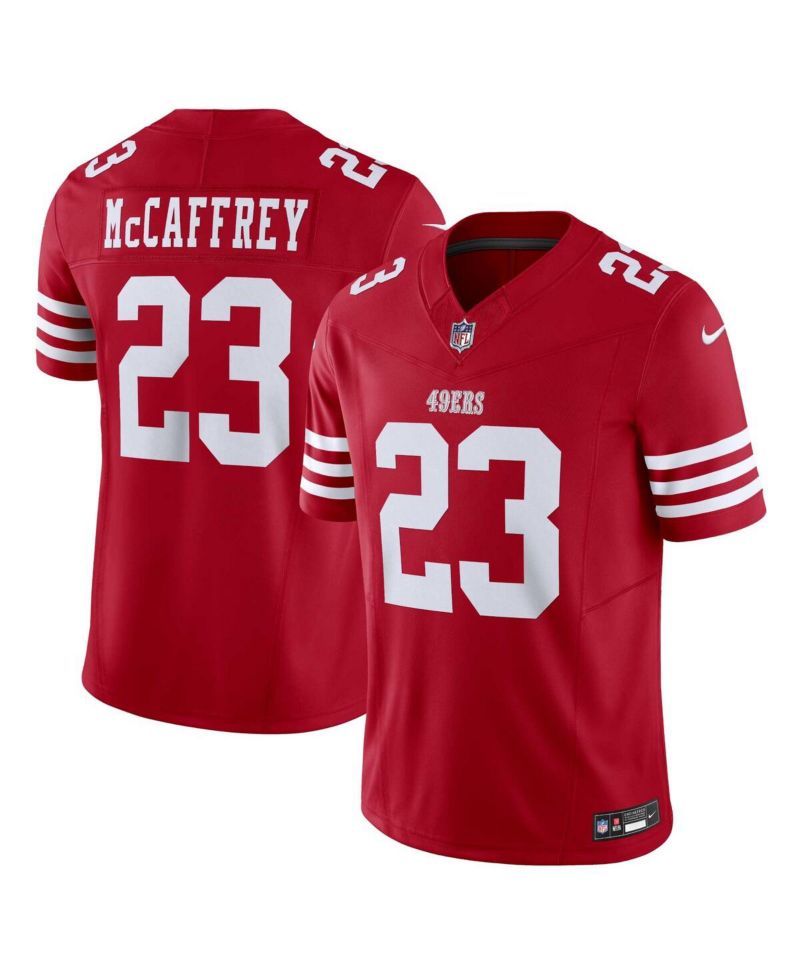 Men's Nike Christian McCaffrey Scarlet San Francisco 49ers Vapor F.U.S.E. Limited Jersey