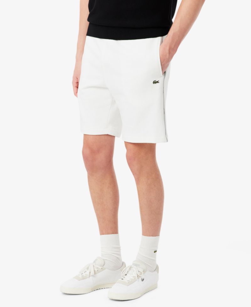 Men's Regular-Fit Logo Stripe Fleece Shorts