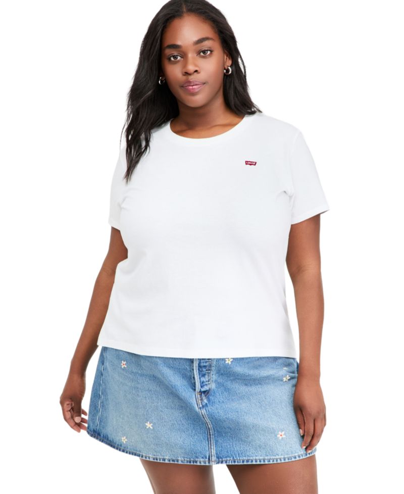 Plus The Perfect Crew Neck Cotton T-Shirt