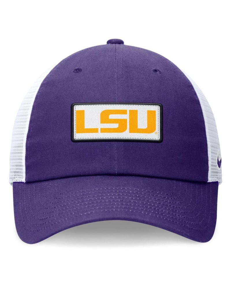 Men's Purple/White LSU Tigers Primetime Club Trucker Adjustable Hat