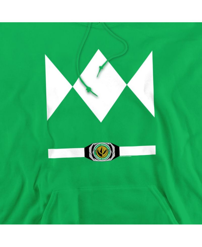 Men's Green Ranger Uniform Long-Sleeve Pullover Hoodie