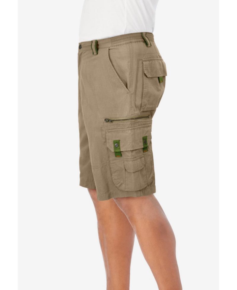 Men's by KingSize Ripstop 10" Cargo Shorts