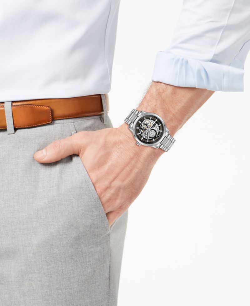 Men's Automatic Sutton Stainless Steel Bracelet Watch 43mm