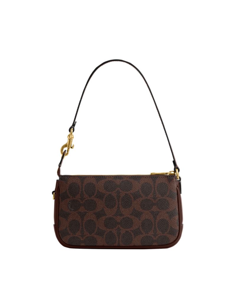 Plaza Mini Signature Canvas Slim Shoulder Bag 18
