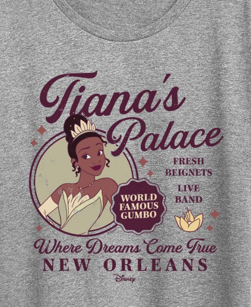 Plus Size Disney Princess Tianas Palace Short-Sleeve Graphic T-Shirt