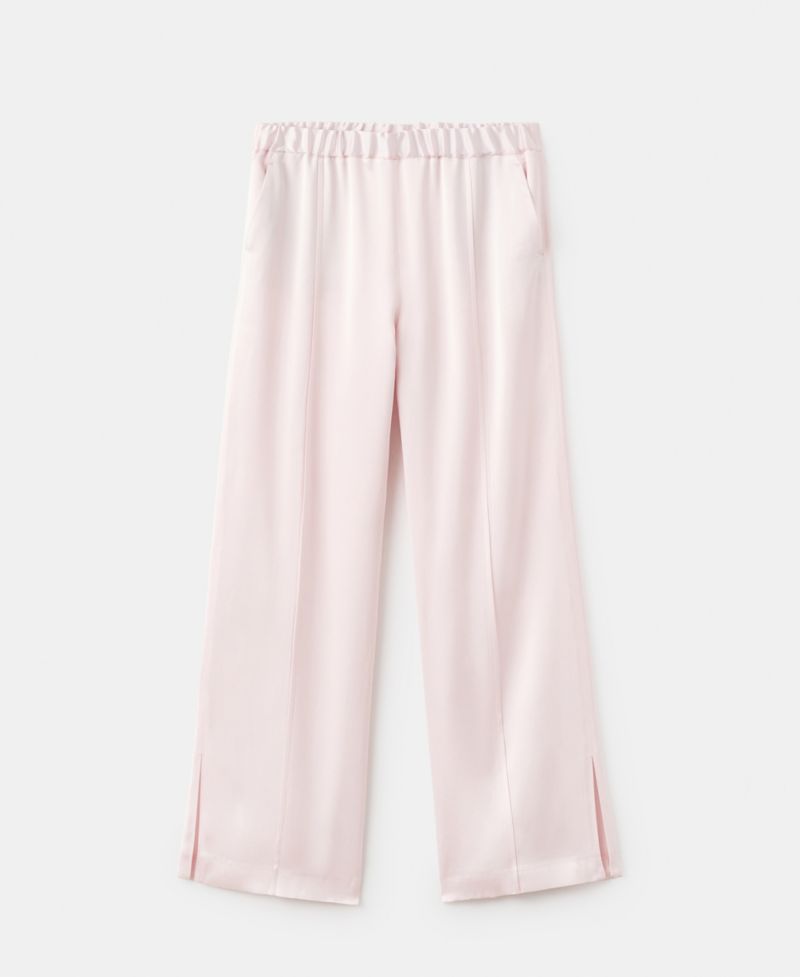 Women's Side Slit Satin Pants
