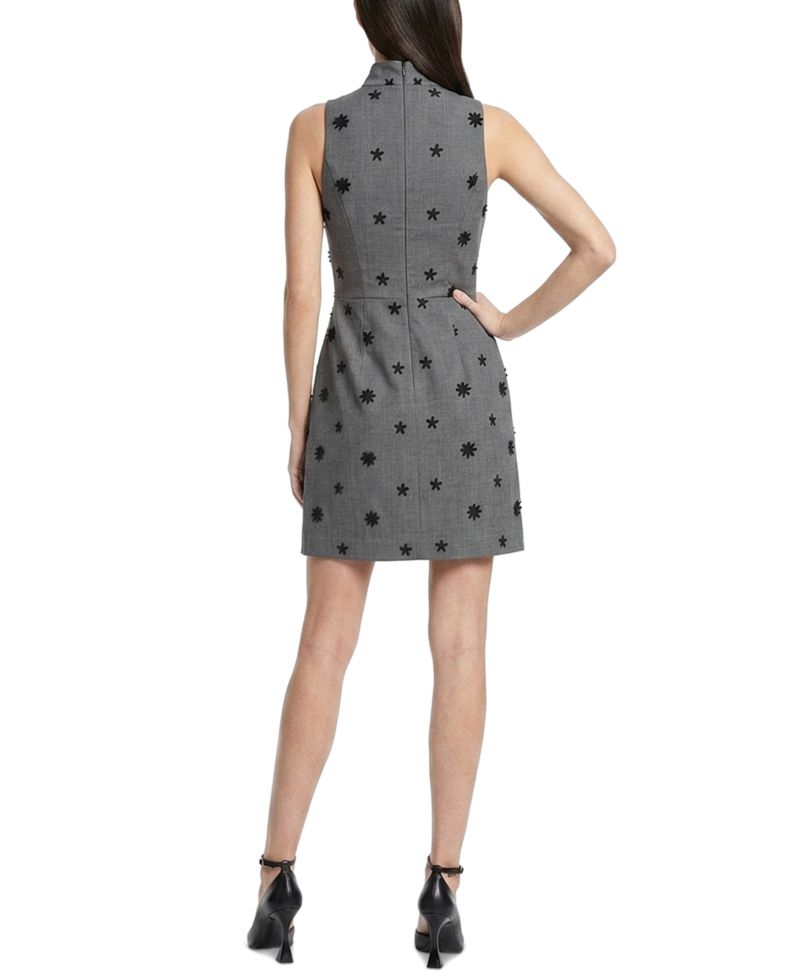 Women's Sleeveless Mock Neck Mini Dress