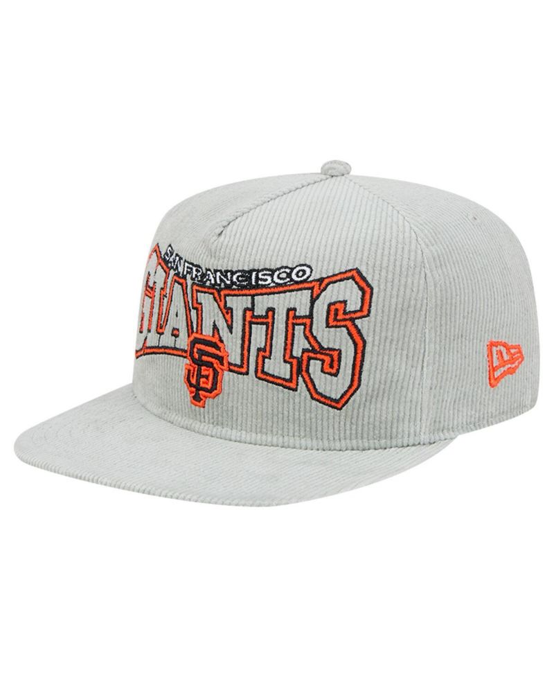 Men's Gray San Francisco Giants Corduroy Golfer Snapback Hat