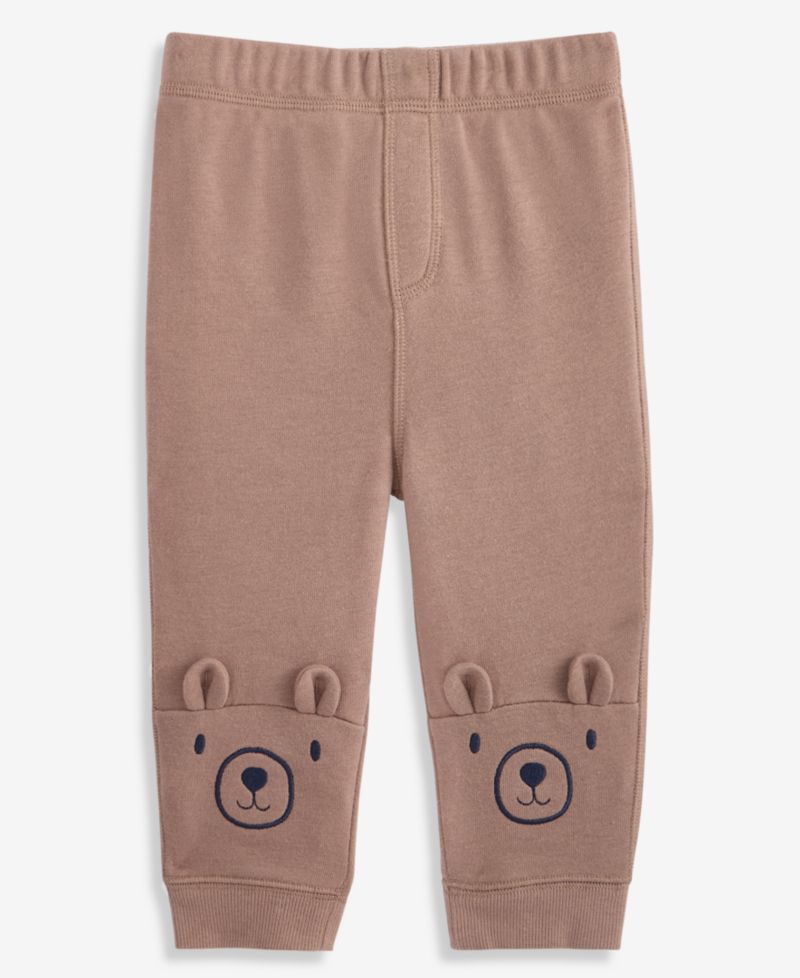 Baby Boys' 3M-24M Mix & Match Bear-Face Jogger Pants
