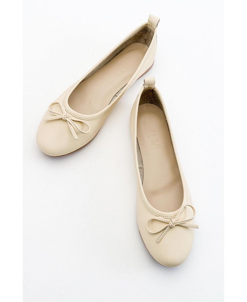 Women's Florence Leather Ballerina Flats