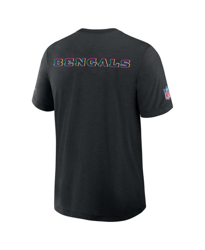 Men's Black Cincinnati Bengals 2025 NFL Crucial Catch Tri-Blend Dri-FIT T-Shirt