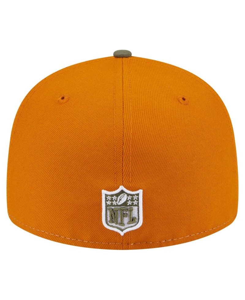 Men's Olive/Brown Dallas Cowboys 2-Tone Color Pack Split Panel 59FIFTY Fitted Hat