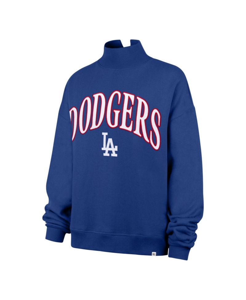 Women's Los Angeles Dodgers Vantage Oversized Mock Neck Sweatshirt