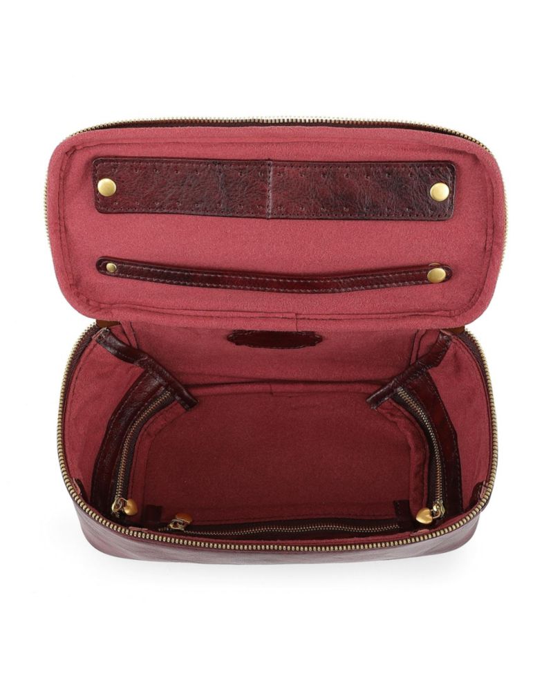 Celosia Rectangular Leather Jewelry Case