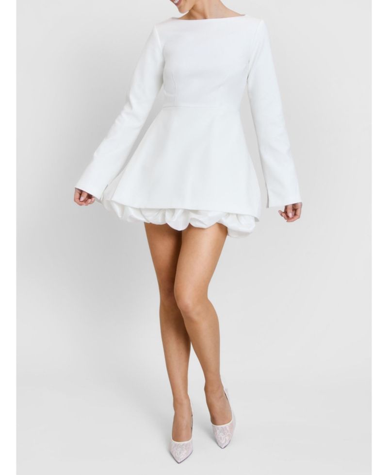Women's Isla Split Sleeve Bubble Hem Mini Dress