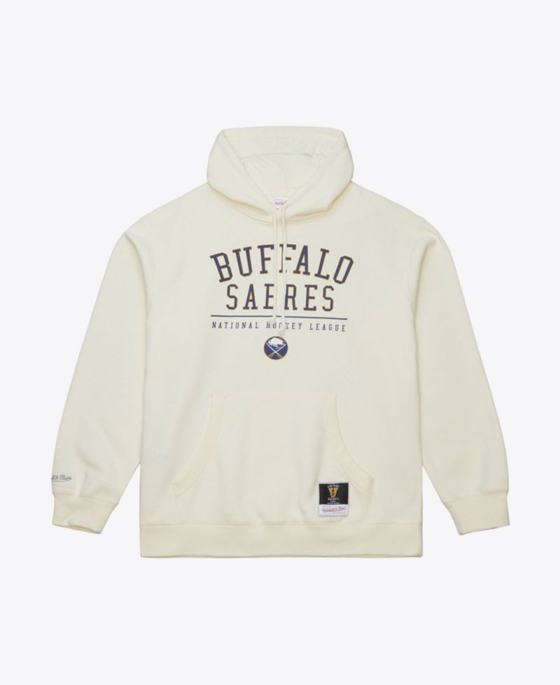 Men's Cream Buffalo Sabres Walk-Off Vintage Logo Fleece Hoodie