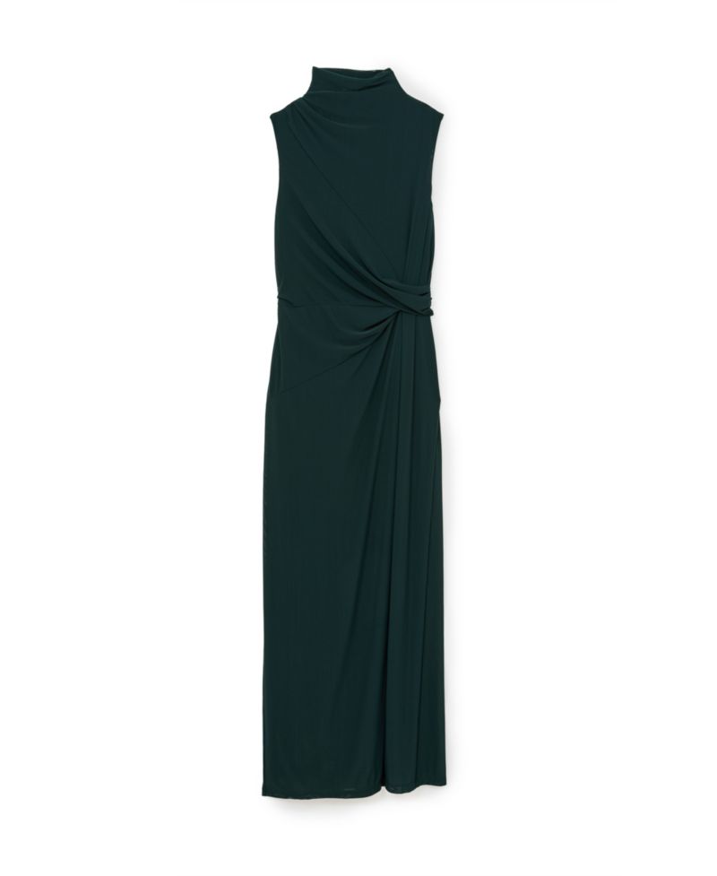 Women's Dylan High-Neck Draped-Detail Maxi Dress