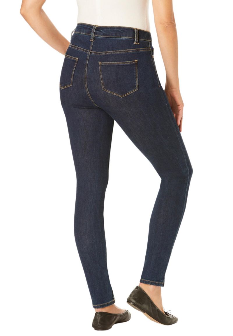 Women's Within Tall Slim-Leg Stretch Comfort Denim Five-Pocket Jeans