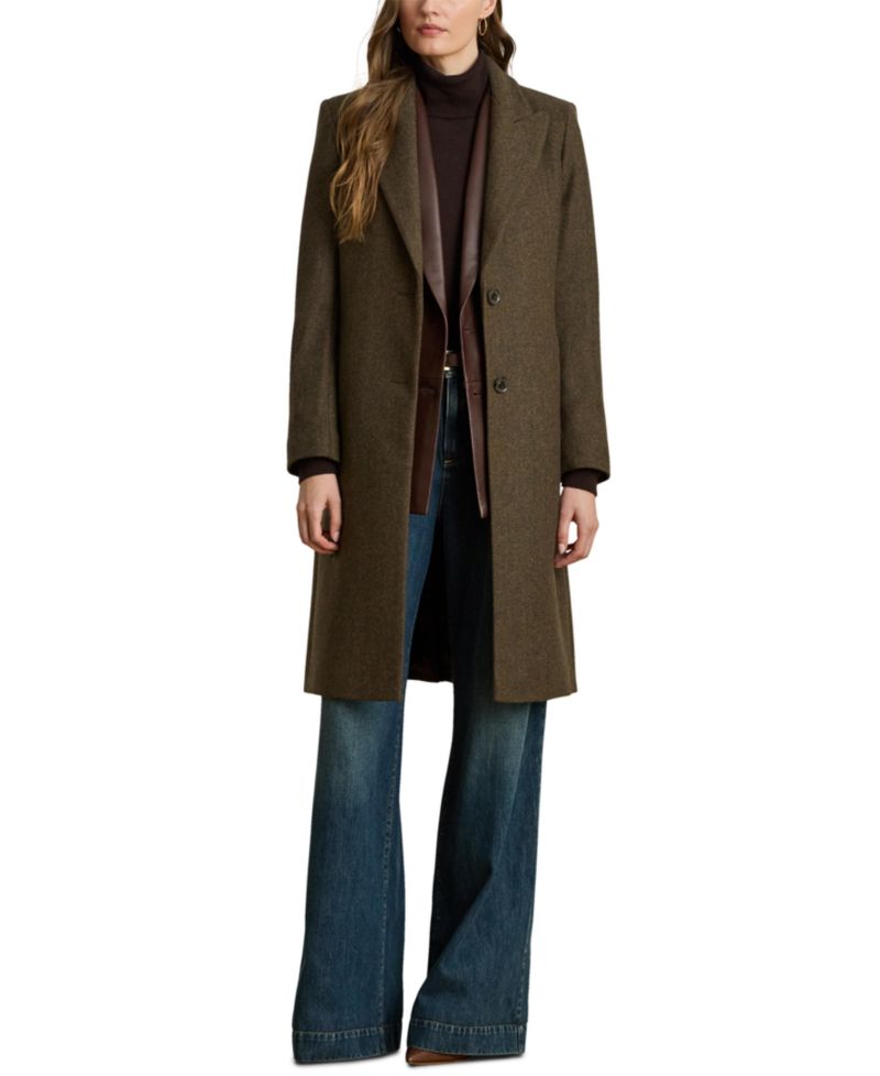 Women's Wool-Blend Walker Coat