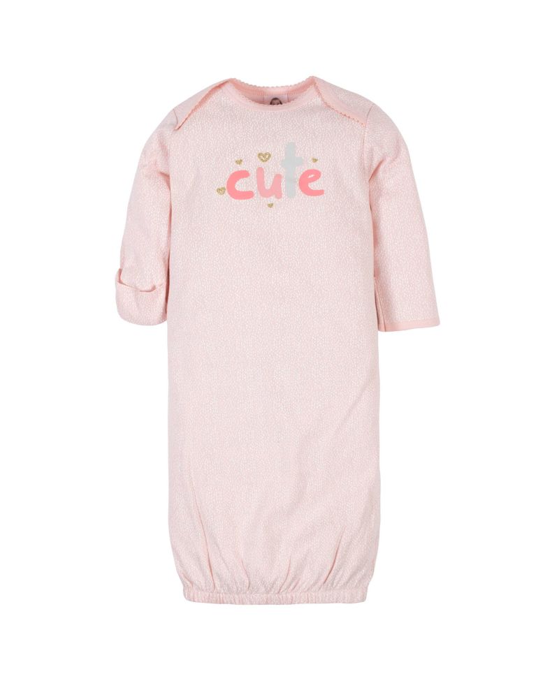 Baby Girls Fleece-Lined Gb 4Pk Gowns