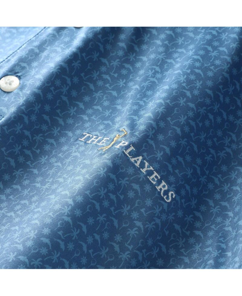 Men's Blue THE PLAYERS All Over Print ProDry Polo Shirt