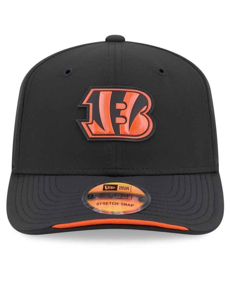 Men's Black Cincinnati Bengals 2026 Sideline 9SEVENTY Adjustable Hat