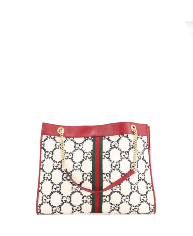Large Rajah Chain Tote GG Tweed