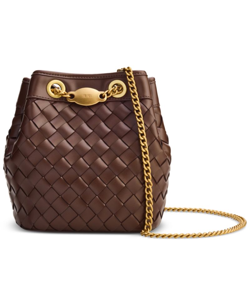 Yara Hand-Woven Bucket Handbag