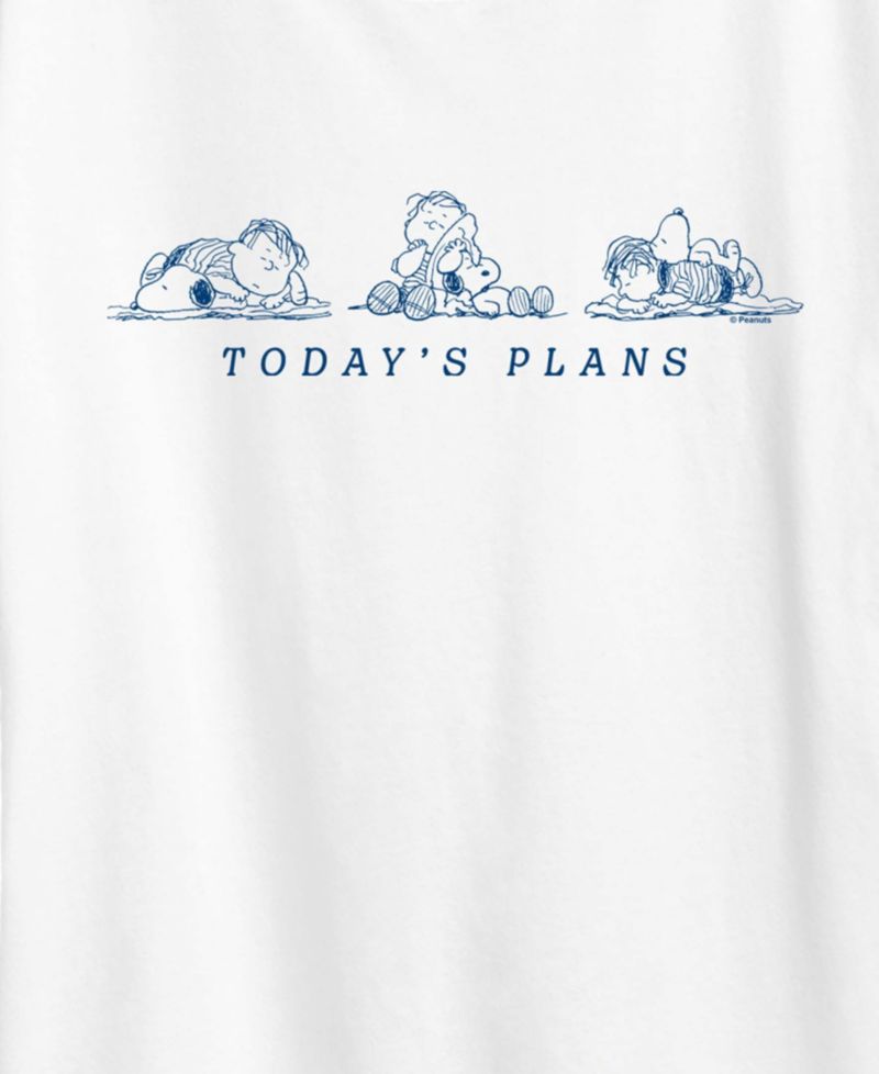 Plus Size Peanuts Todays Plans Snoopy and Linus Graphic T-Shirt