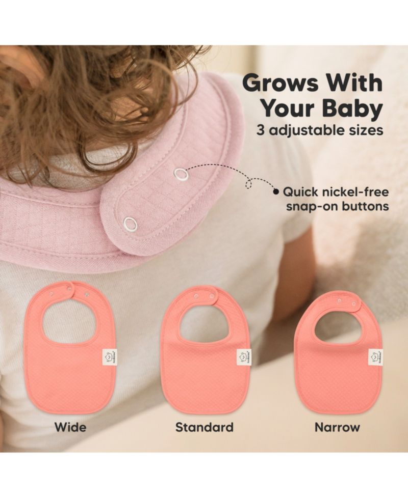 8pk Quin Baby Bibs for Drooling and Teething, Cotton Drool Bibs, Newborn Baby Boys, Baby Girls Bibs